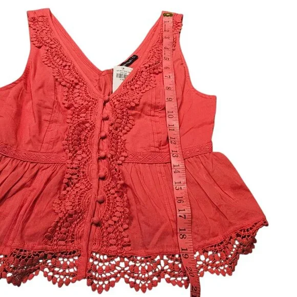 NWT Abercrombie & Fitch Sleeveless Red Top XS - Picture 4 of 6